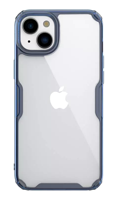 NILLKIN θήκη Nature Pro για iPhone 15 Plus, διάφανη-μπλε - NILLKIN 111260