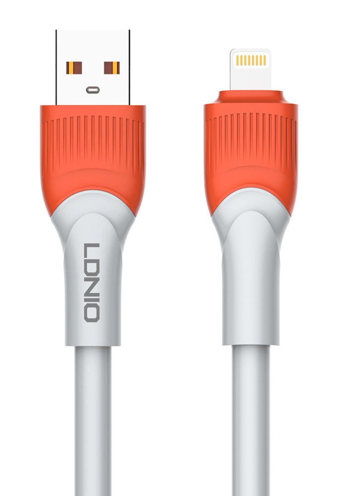LDNIO καλώδιο Lightning σε USB LS601, 30W, 1m, γκρι - LDNIO 110561