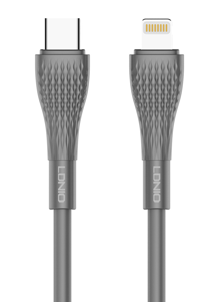 LDNIO καλώδιο Lightning σε USB-C LC671I, 30W PD, 1m, γκρι - LDNIO 110552
