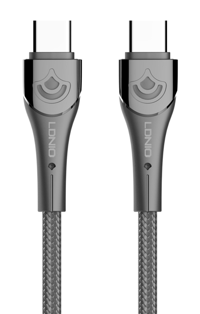 LDNIO καλώδιο USB-C σε USB-C LC861C, 65W PD, 1m, γκρι - LDNIO 110559
