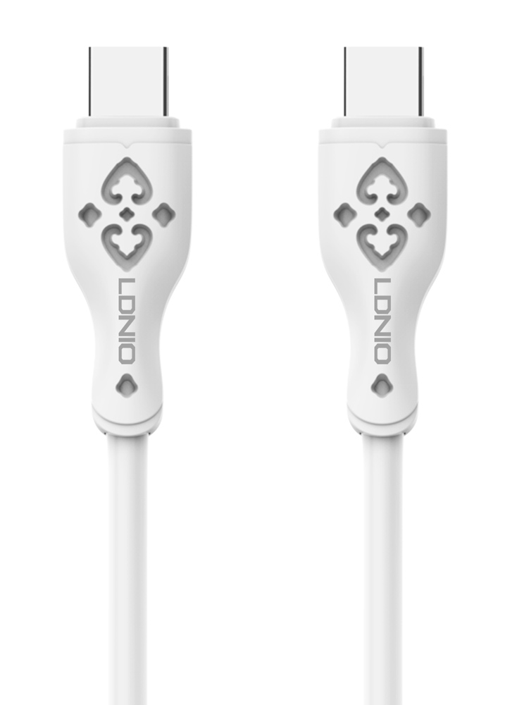 LDNIO καλώδιο USB-C σε USB-C LC812C, 65W PD, 2m, λευκό - LDNIO 110557