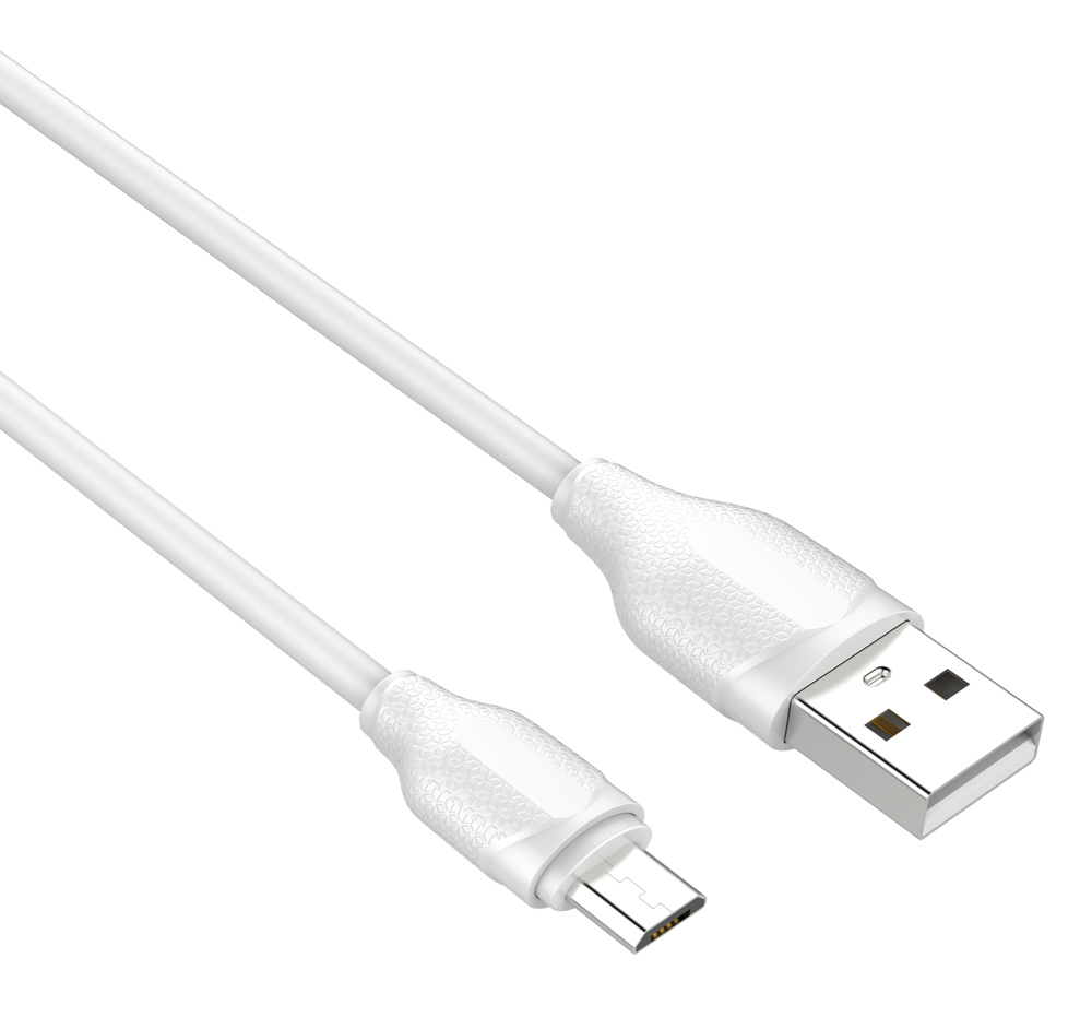 LDNIO καλώδιο Micro USB σε USB LS371, 10.5W, 1m, λευκό - LDNIO 108983