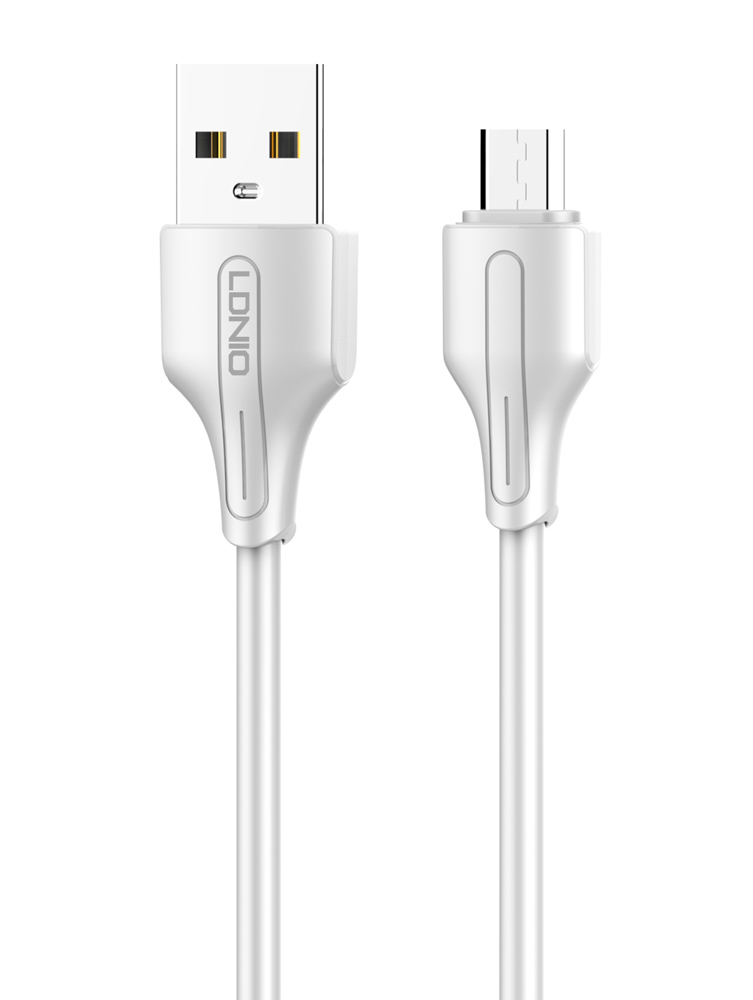 LDNIO καλώδιο Micro USB σε USB LS540, 12W, 20cm, λευκό - LDNIO 108993