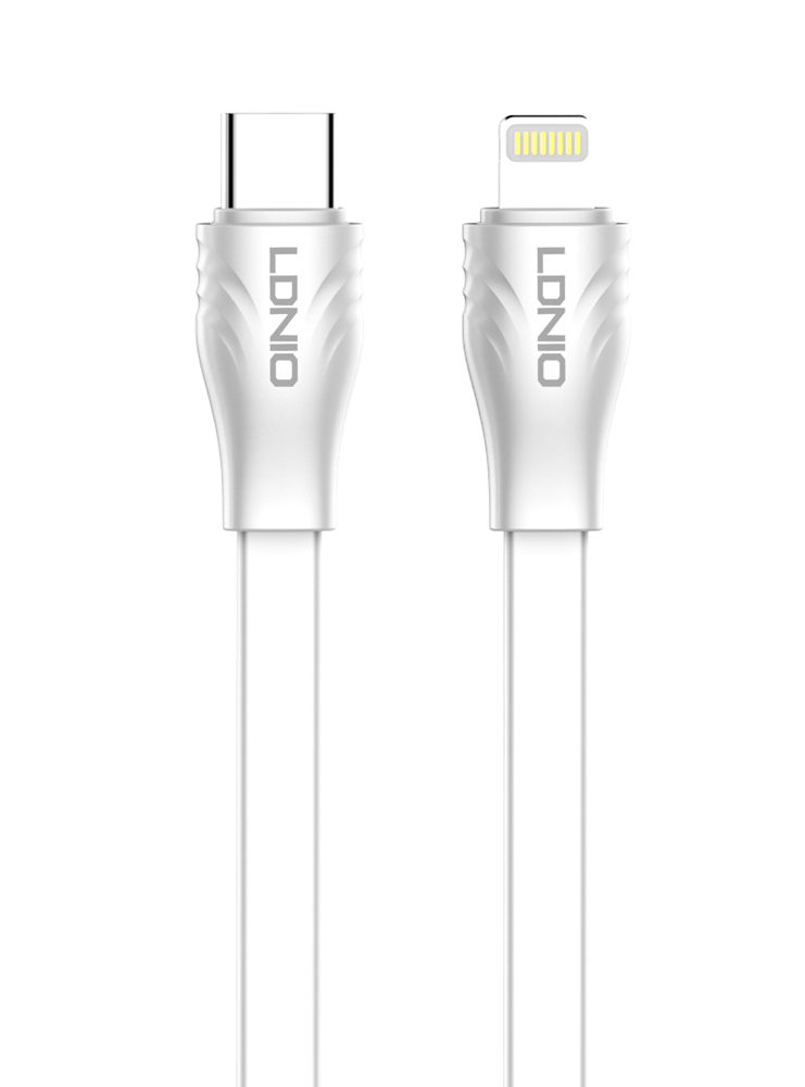 LDNIO καλώδιο Lightning σε USB-C LC131I, 30W PD, 1m, λευκό - LDNIO 108977