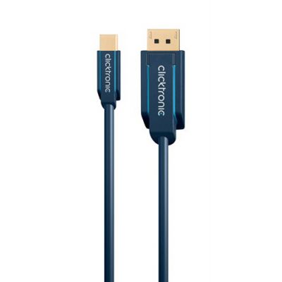 CLICKTRONIC καλώδιο DisplayPort σε DisplayPort Mini 70737, 1m, HD, μπλε - CLICKTRONIC 96711