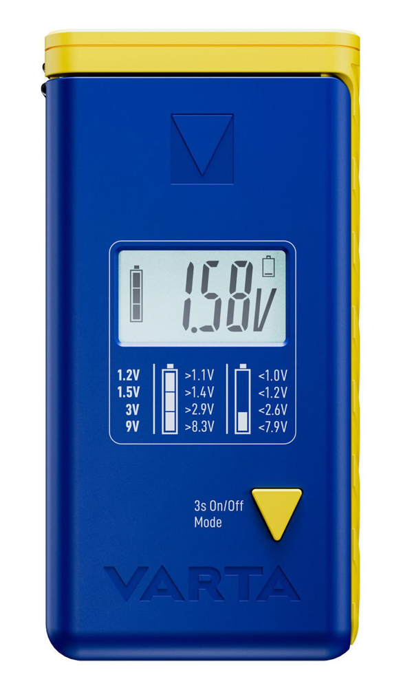 VARTA ψηφιακό tester μπαταρίας 75305 για 9V/AAA//AA/C/D/button cells - VARTA 118723