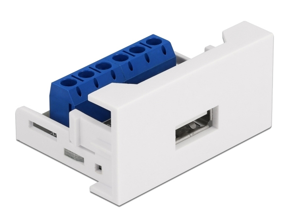 DELOCK module USB σε terminal block Easy 45 81343, 22.5x45mm, λευκό - DELOCK 94017