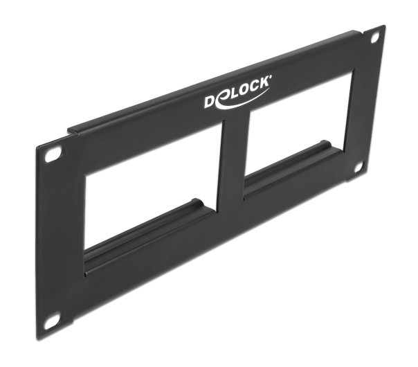 DELOCK patch panel Easy 45 81379, 10", 2U, 90.5x45.2mm x2, μαύρο - DELOCK 94029