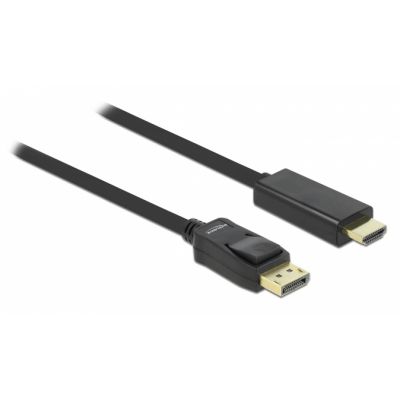 DELOCK καλώδιο DisplayPort σε HDMI 82587, passive, 1080p/60Hz, 2m, μαύρο - DELOCK 87550