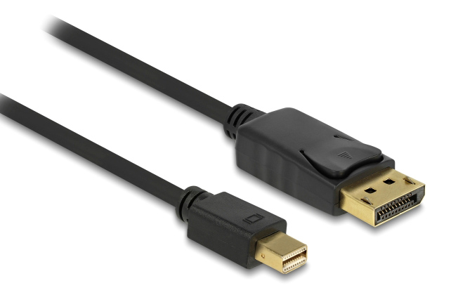 DELOCK καλώδιο mini DisplayPort σε DisplayPort 82698, 4K/60Hz, 21.6 Gbps, 1m, μαύρο - DELOCK 119455