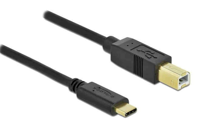 DELOCK καλώδιο USB-C σε USB Type B 83328, 0.5m, μαύρο - DELOCK 59666