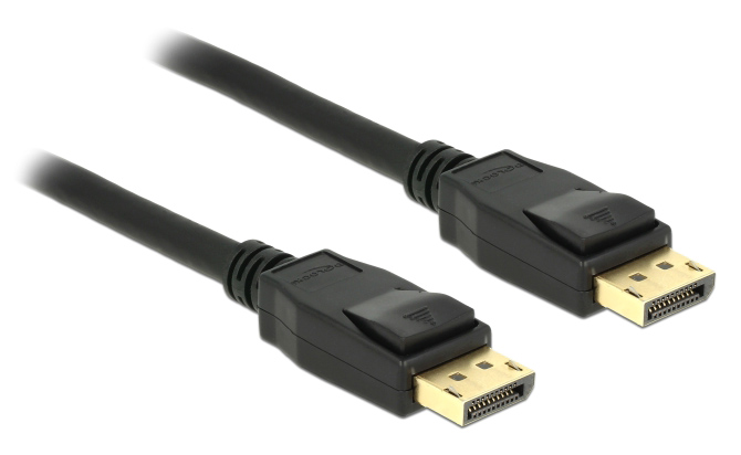 DELOCK καλώδιο DisplayPort 1.2 83806, 4K/60Hz, 21.6 Gbps, 2m, μαύρο - DELOCK 113542