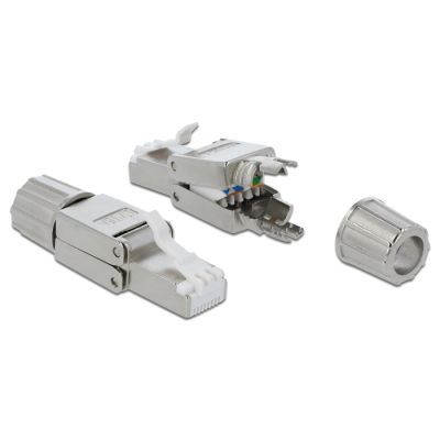 DELOCK βύσμα RJ45 CAT 6A STP 86477, tool-free, ασημί - DELOCK 118502