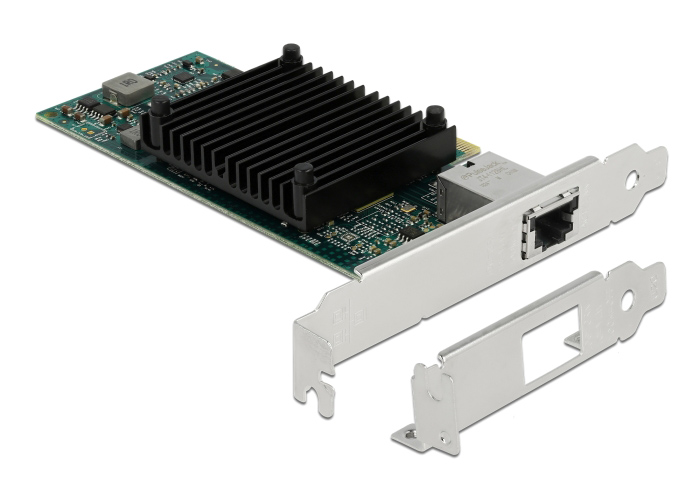 DELOCK κάρτα επέκτασης PCIe x8 σε RJ45, 10 Gbps, low profile - DELOCK 96213