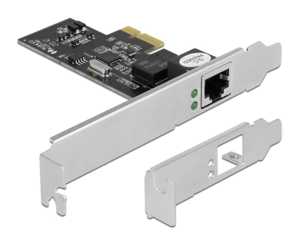 DELOCK κάρτα επέκτασης PCIe σε RJ45 89598, 2.5 Gbps, low profile - DELOCK 97287