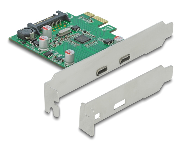 DELOCK κάρτα επέκτασης PCIe x1 σε 2x USB-C 90493, 5Gbps - DELOCK 113804