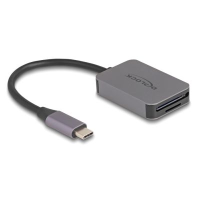 DELOCK card reader 91009 για SD & micro SD, USB-C, 5 Gbps, γκρι - DELOCK 115778