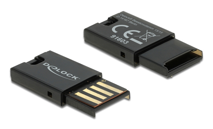 DELOCK USB card reader 91603 για κάρτες μνήμης micro SD, μαύρο - DELOCK 97842