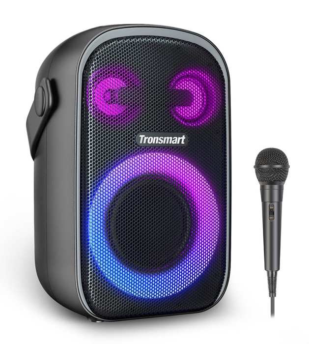 TRONSMART φορητό ηχείο Halo 110 με μικρόφωνο, 60W, 12000mAh, LED, μαύρο - TRONSMART 110808