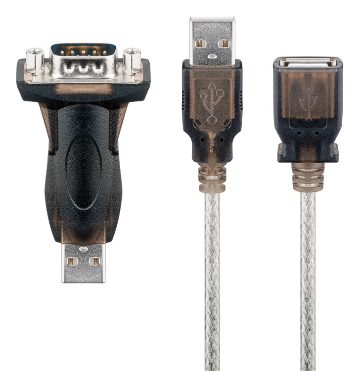 GOOBAY αντάπτορας/καλώδιο USB σε RS-232 93128, 1 Mbit/s, 1.5m, διάφανο - GOOBAY 102418