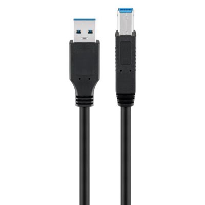 GOOBAY καλώδιο USB 3.0 SuperSpeed σε USB Type B 93654, 3m, μαύρο - GOOBAY 85500