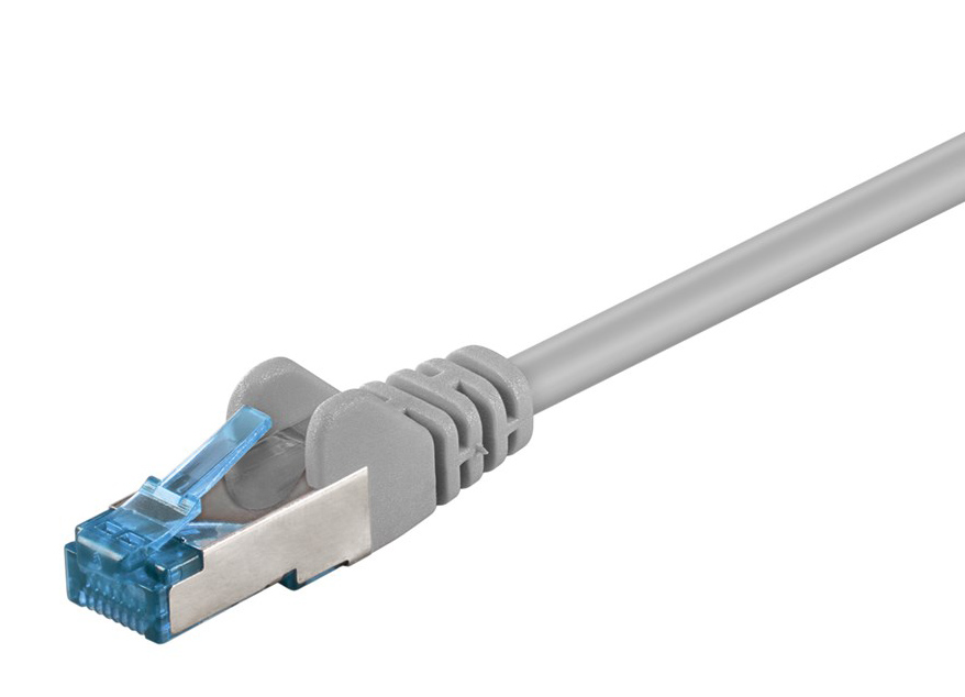 GOOBAY καλώδιο δικτύου 93680, CAT 6A S/FTP, 500 MHz, CU, 1m, γκρι - GOOBAY 116434