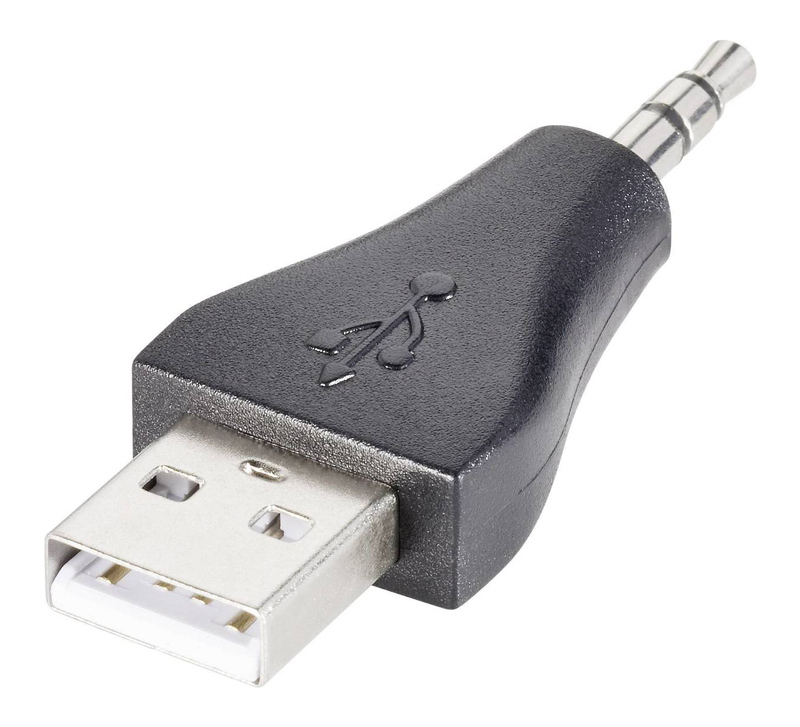 GOOBAY αντάπτορας USB σε 3.5mm jack 93981, 3pin, μαύρο - GOOBAY 84252