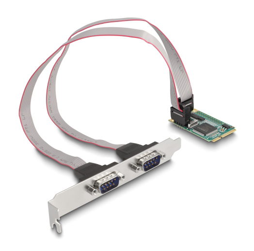 DELOCK κάρτα επέκτασης mini PCIe σε 2x RS-232 95273 - DELOCK 109567