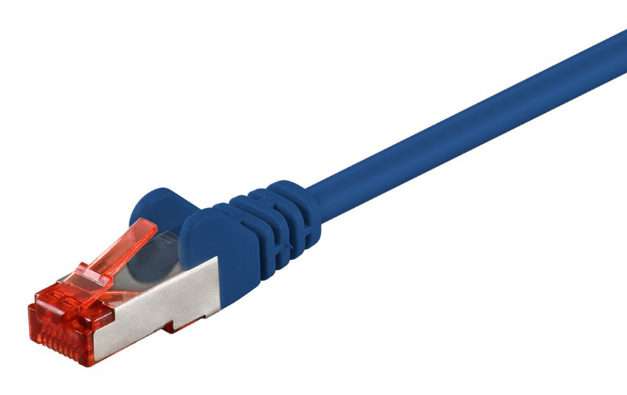 GOOBAY καλώδιο δικτύου 95462, CAT 6 S/FTP, CCA, 250MHz, 0.5m, μπλε - GOOBAY 120673