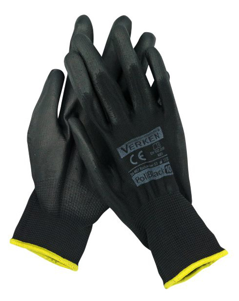 MOJE AUTO γάντια εργασίας 96-026, one size, μαύρο - MOJE AUTO 113949