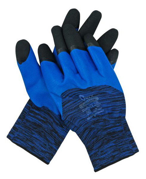 MOJE AUTO γάντια εργασίας 96-028, αντιολισθητικά, one size, μπλε-μαύρο - MOJE AUTO 113950