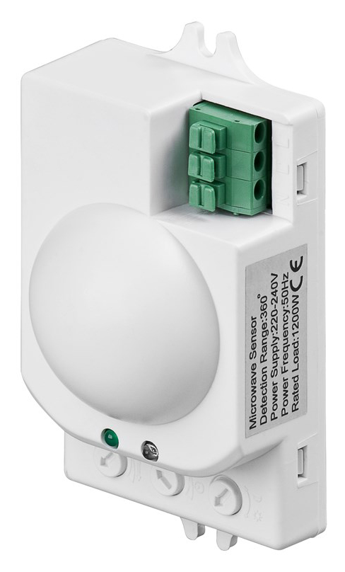 GOOBAY Microwave ανιχνευτής κίνησης 96011, εσωτ. χρήση, 360° 8m, λευκό - GOOBAY 84229