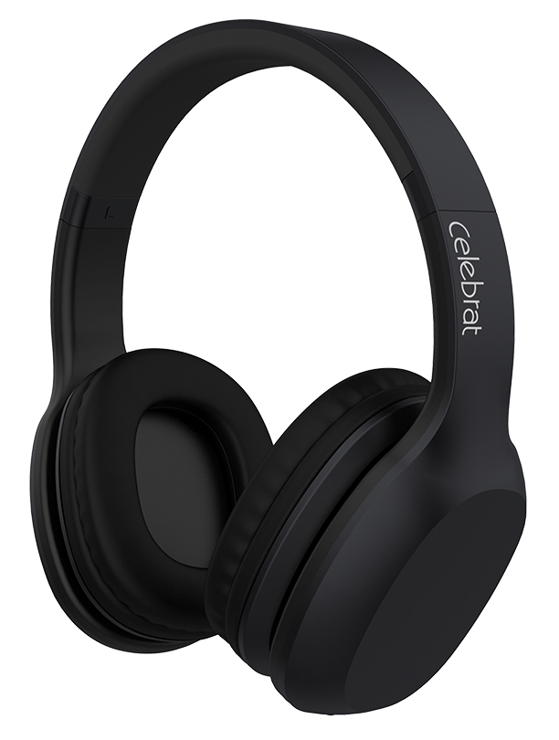 CELEBRAT Bluetooth headphones A18-BK, wireless & wired, μαύρο - CELEBRAT 75500
