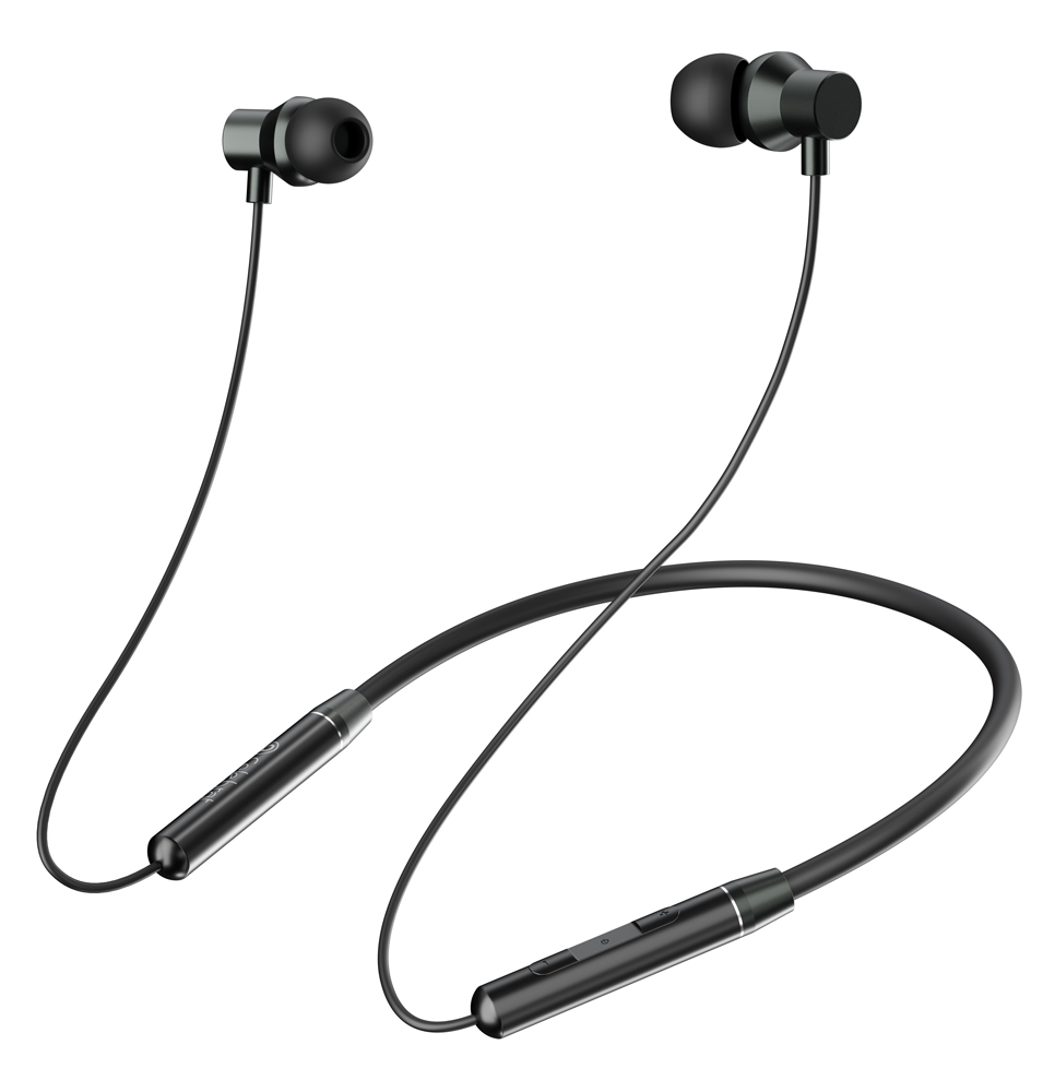 CELEBRAT earphones A29 με μαγνήτη, Bluetooth 5.3, Φ10mm, μαύρα - CELEBRAT 109302