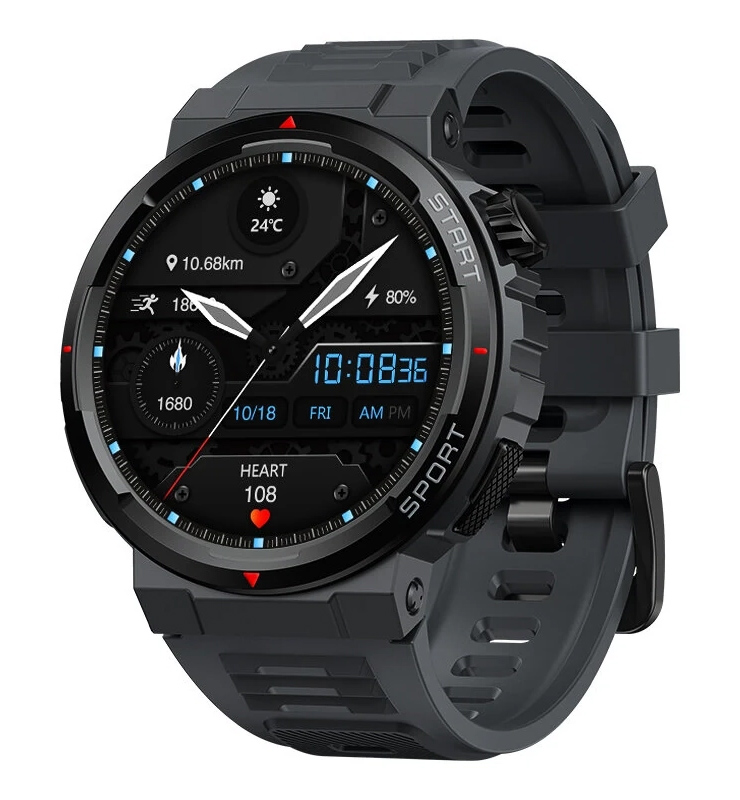 ZEBLAZE smartwatch Ares 3 Plus, heart rate, 1.43" AMOLED, IP68, μαύρο - ZEBLAZE 118624