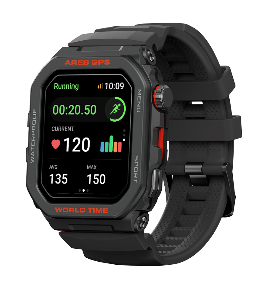 ZEBLAZE smartwatch Ares GPS, heart rate, 1.75" IPS, GPS, 3 ATM, μαύρο - ZEBLAZE 118623