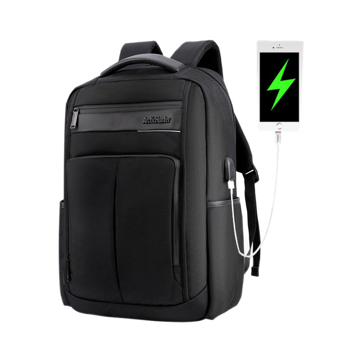 ARCTIC HUNTER τσάντα πλάτης B00121C-BK με θήκη laptop 15.6", μαύρη - ARCTIC HUNTER 70114