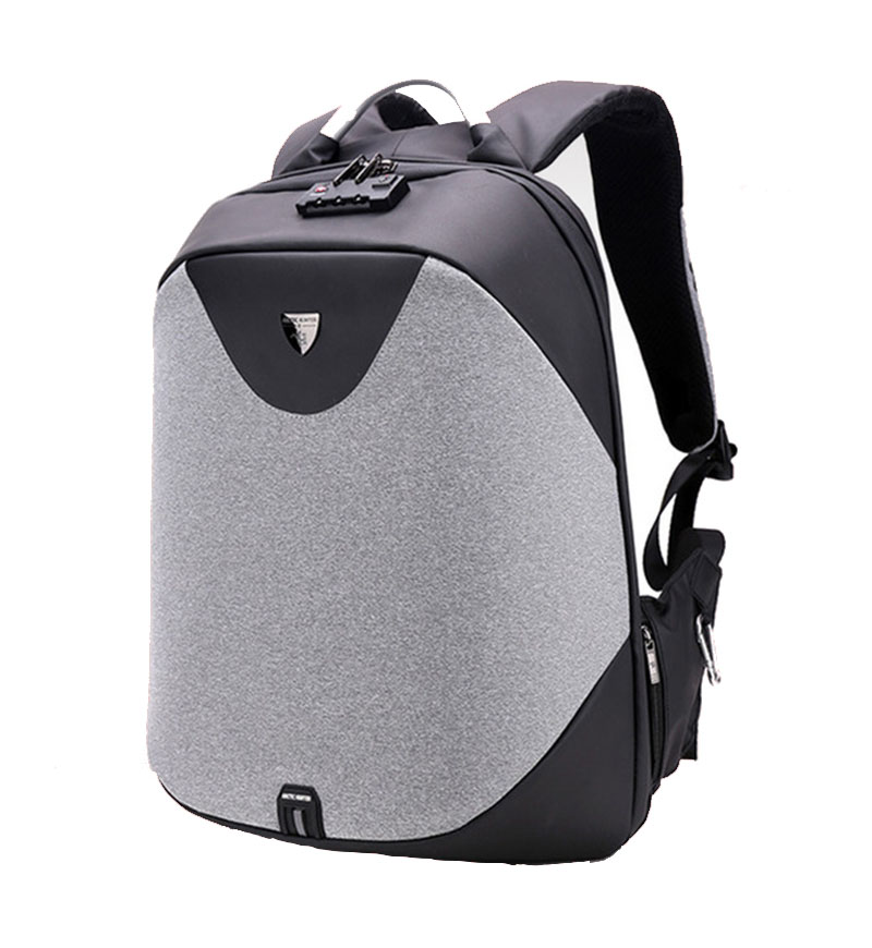 ARCTIC HUNTER τσάντα πλάτης B00208-DG με θήκη laptop 15.6", γκρι - ARCTIC HUNTER 70091