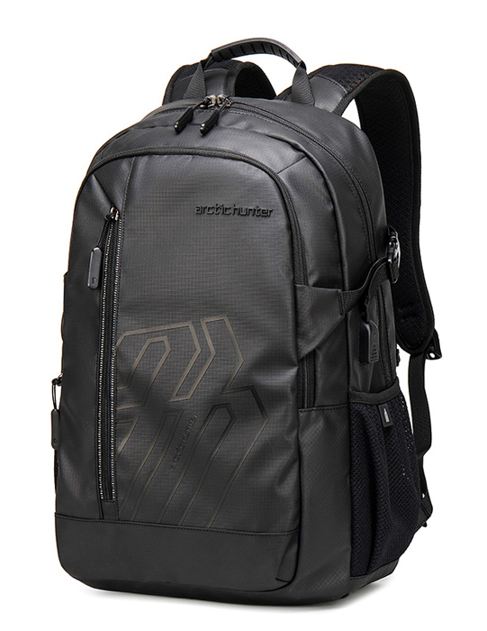 ARCTIC HUNTER τσάντα πλάτης B00387 με θήκη laptop 15.6", 26L, USB, μαύρη - ARCTIC HUNTER 99143