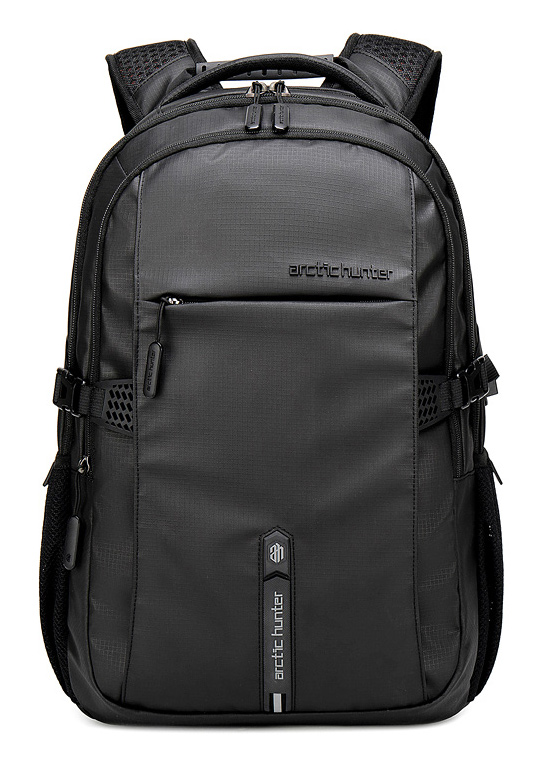 ARCTIC HUNTER τσάντα πλάτης B00388 με θήκη laptop 15.6", USB, 27L, μαύρη - ARCTIC HUNTER 102777