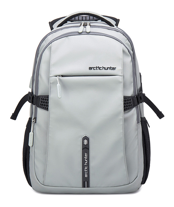 ARCTIC HUNTER τσάντα πλάτης B00388 με θήκη laptop 15.6", USB, 27L, γκρι - ARCTIC HUNTER 112258