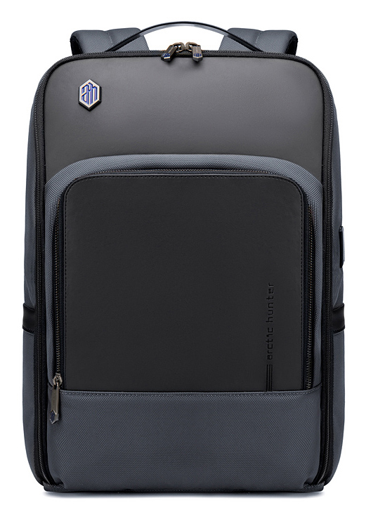 ARCTIC HUNTER τσάντα πλάτης B00403-GY με θήκη laptop 15.6", USB, γκρι - ARCTIC HUNTER 82629