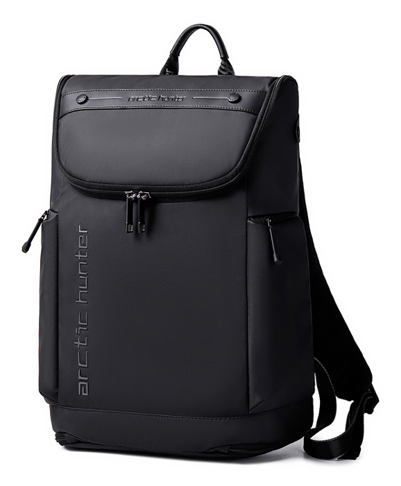 ARCTIC HUNTER τσάντα πλάτης B00465 με θήκη laptop 15.6", 25L, μαύρη - ARCTIC HUNTER 106274