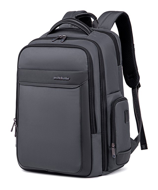 ARCTIC HUNTER τσάντα πλάτης B00544 με θήκη laptop 17", 40L, USB, γκρι - ARCTIC HUNTER 112251