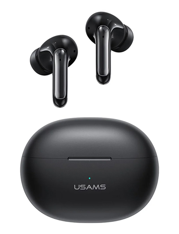 USAMS earphones με θήκη φόρτισης US-XD19, TWS, ENC, Φ13mm, μαύρα - USAMS 114202