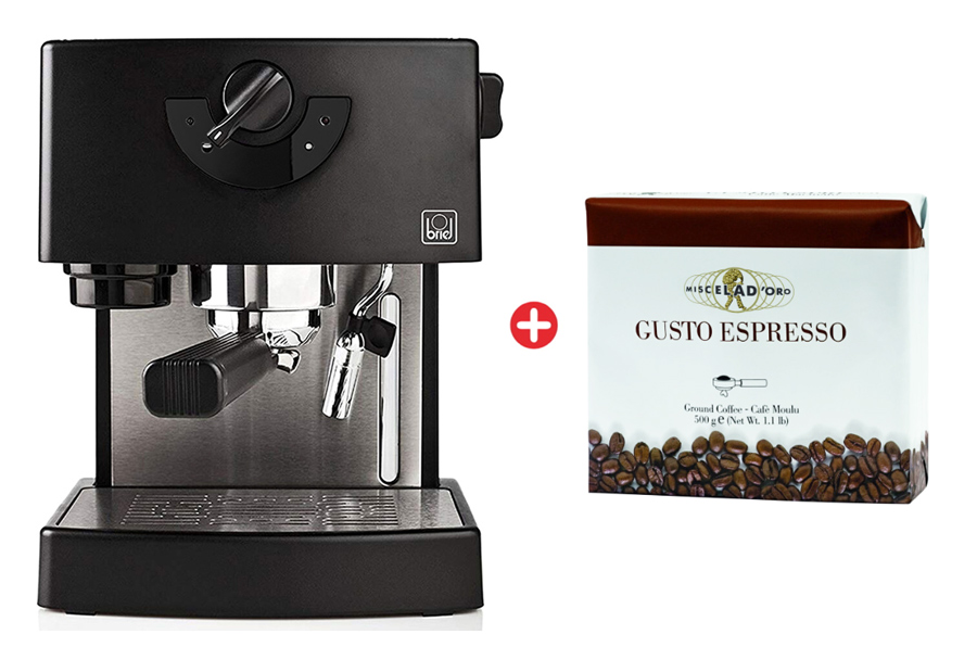 Bundle BRIEL μηχανή espresso ES74 & δώρο 70 καφέδες MISCELA D&#39;ORO - 45203