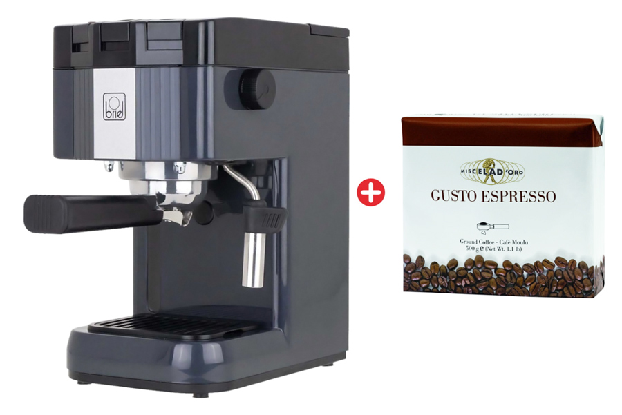 Bundle BRIEL μηχανή espresso B15 & δώρο 70 καφέδες MISCELA D&#39;ORO - 45205