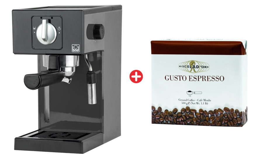 Bundle BRIEL μηχανή espresso A1 & δώρο 70 καφέδες MISCELA D&#39;ORO - 45206