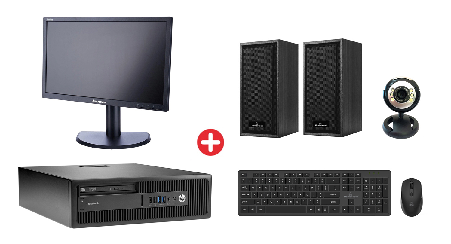 Bundle HP PC 600 G2 SFF, οθόνη 23", ποντίκι/πληκτρολόγιο, ηχεία, Web Cam, Win 10H - 118369