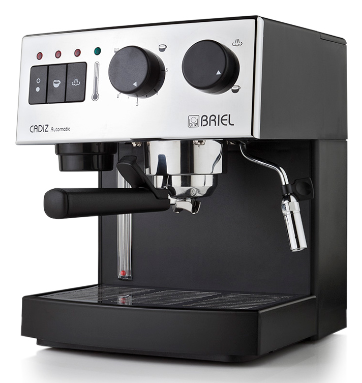 BRIEL μηχανή espresso ES62A, 19 bar, μαύρη, 10 χρόνια εγγύηση - BRIEL 41241